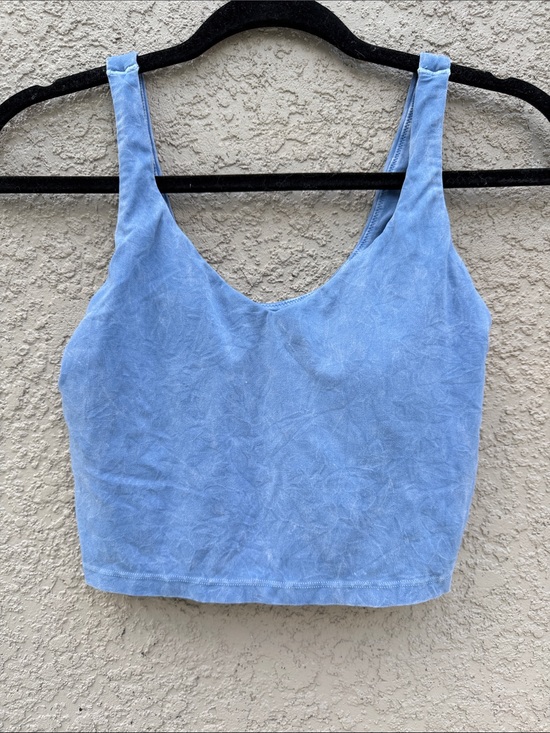 Offline Tops - Sky Blue Scoop Neck Crop Tank Top